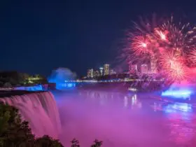 Fireworks over Niagara Falls (Photo: Darren McGee NYSDED)
