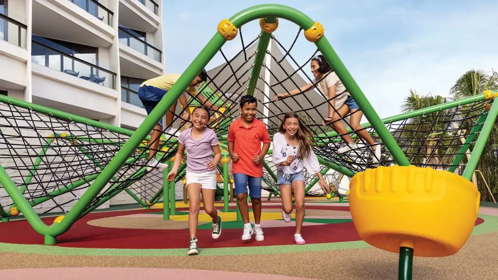 Outdoor jungle gym at Hilton Cancun All Inclusive (Photo: Hilton)