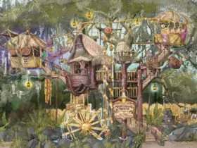 Artist's rendering of Disneyland's new Adventureland Treehouse (Credit: Disney)