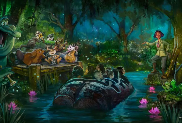 Concept art for Tiana's Bayou Adventure (Credit: Disney)