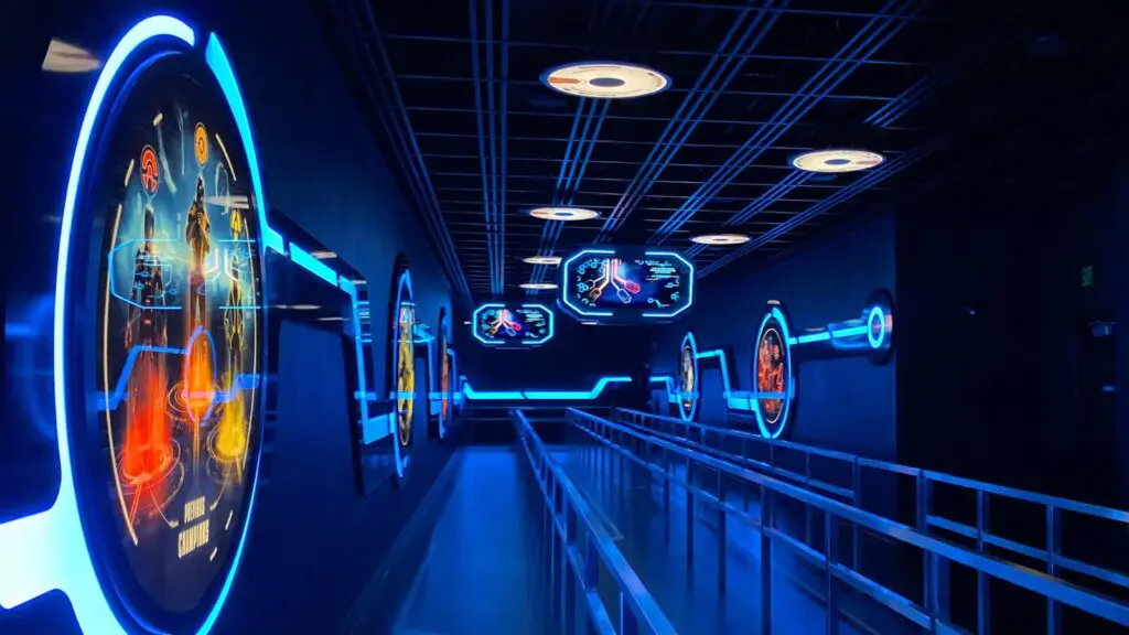 Queue area for TRON Lightcycle/Run at Magic Kingdom (Photo: Carly Terzigni)