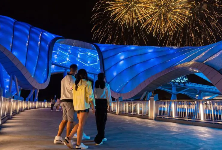 TRON Lightcycle/Run at night (Photo: Disney)