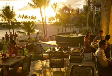 lanai at Aulani fine-dining restaurant 'AMA'AMA