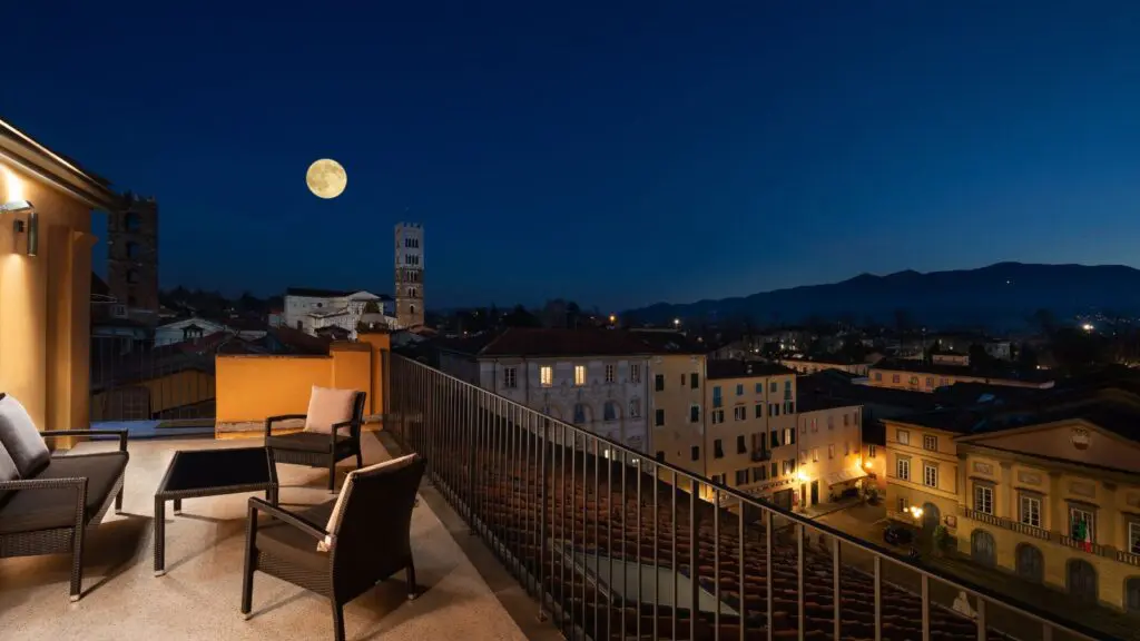 Sommita Terrace on the roof of the Grand Universe Lucca
