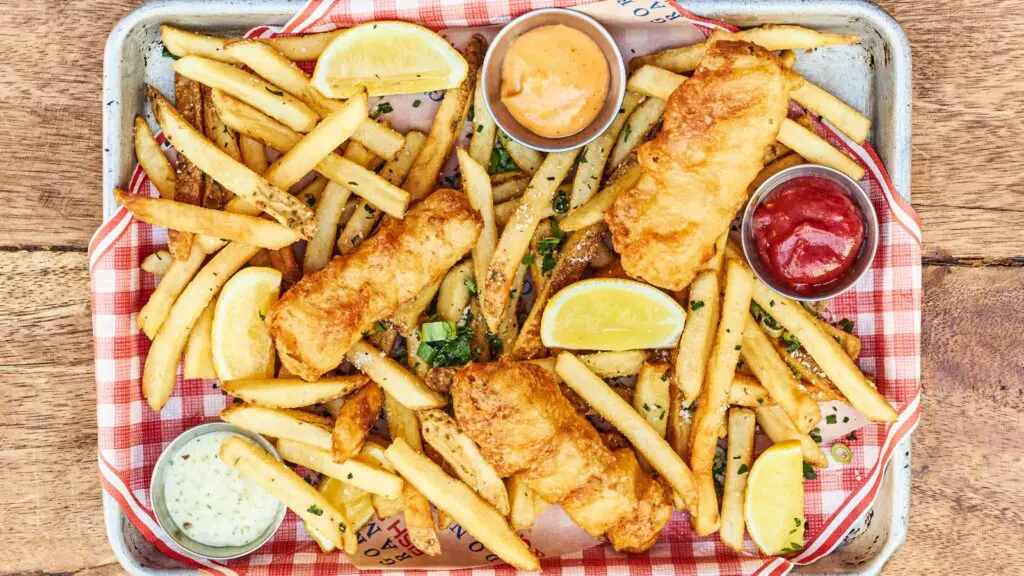 Fried seafood at Gordon Ramsey Fish and Chips in Times Square (Photo: Gordon Ramsey Fish and Chips)