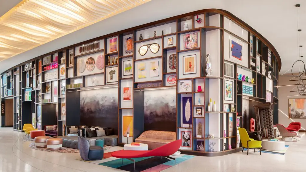 Living room at Lake Nona Wave Hotel in Orlando, Florida (Photo: Lake Nona Wave Hotel)