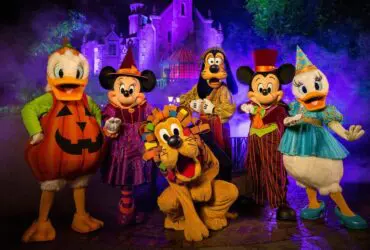 Costumed characters at Mickey's Not-So-Scary Halloween Party (Photo: Disney)