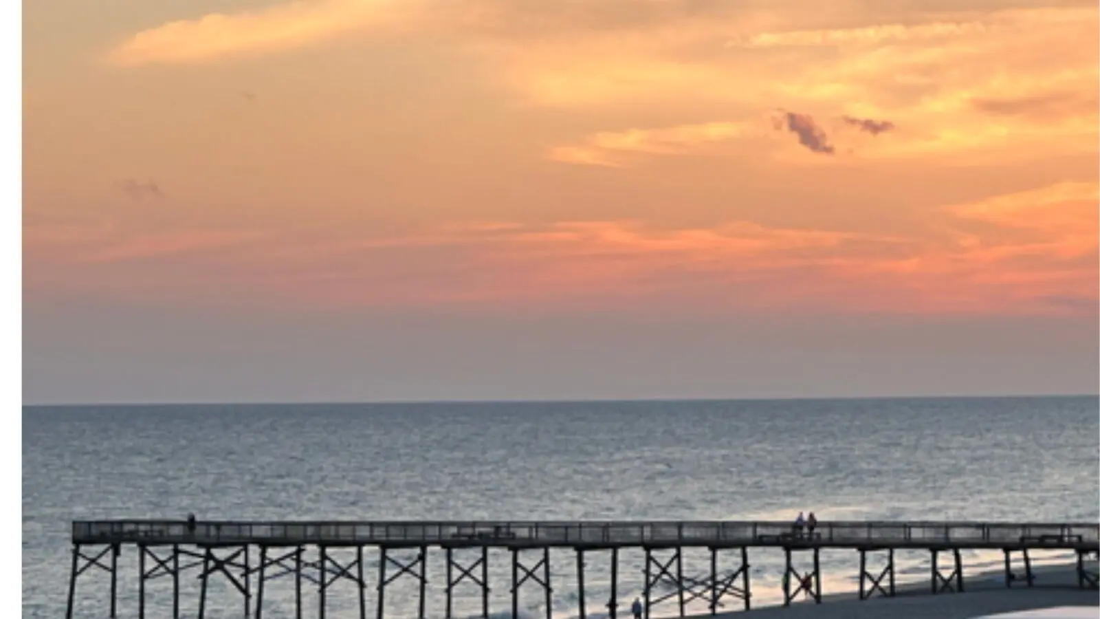 view of sunset over water in Beaufort, North Carolina