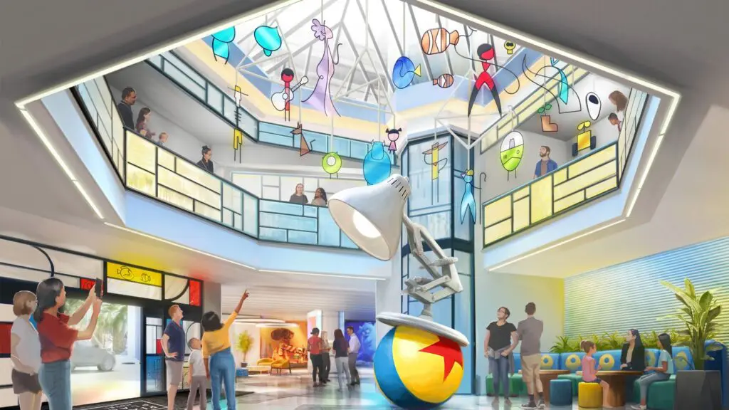 Aritist's rendering of Disney’s Pixar Place Hotel at Disneyland Resort (Credit: Disneyland Resort)