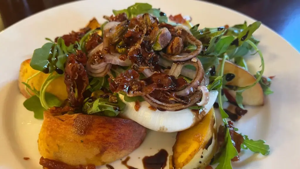 Burrata from Cafe Orleans at Disneyland Park (Photo: Megan duBois)