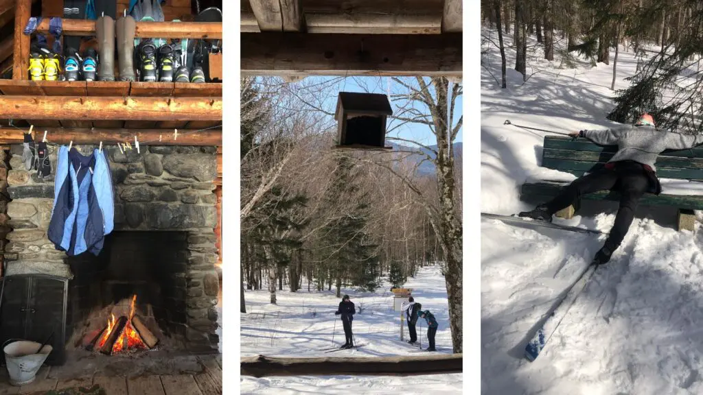 It takes some work to get there, but the warm fire at lunch hut is well worth it (Photo: Penelope Roberts)