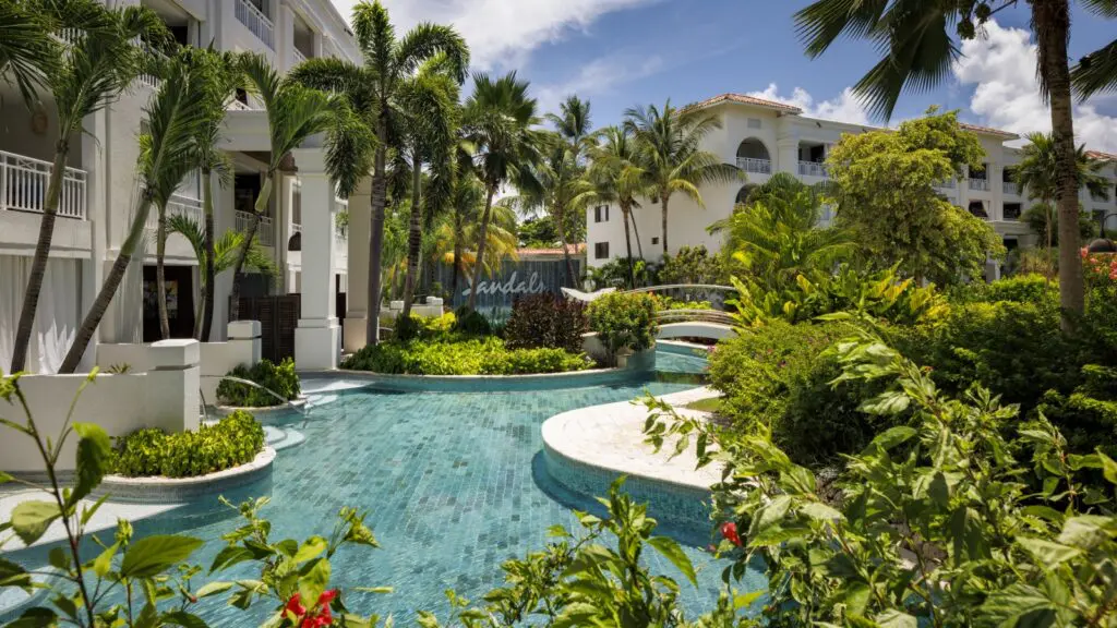 Swim-up rooms at Sandals Barbados