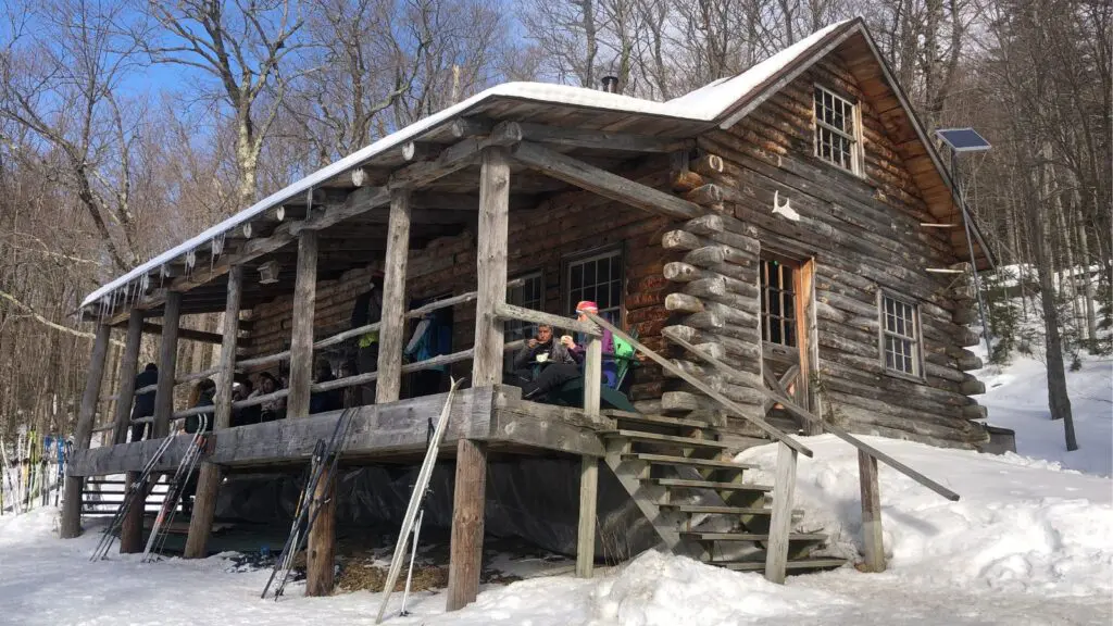 The rustic Slayton Pasture Cabin is about three miles from the Trapp Family Lodge outdoor center (Photo: Penelope Roberts)