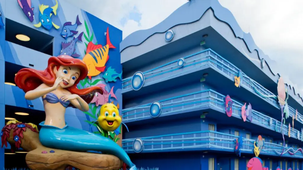 Ariel overlooks "The Little Mermaid" at Disney's Art of Animation Resort. (Photo: Matt Stroshane / Disney.)