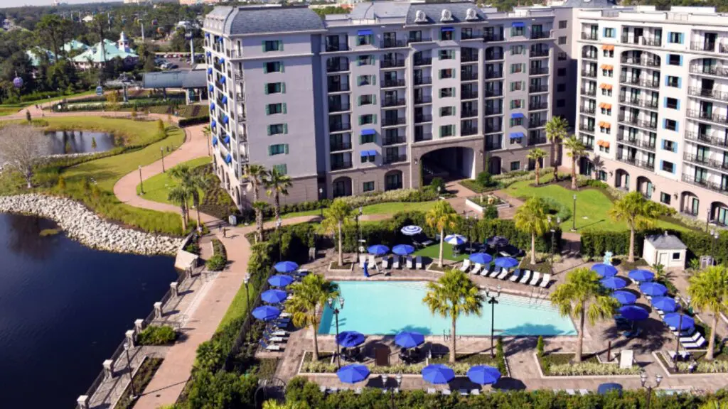 View of Disney's Riviera Resort and Walt Disney World from the rooftop patio of Topolino's Terrace. (Photo: Dave Parfitt)