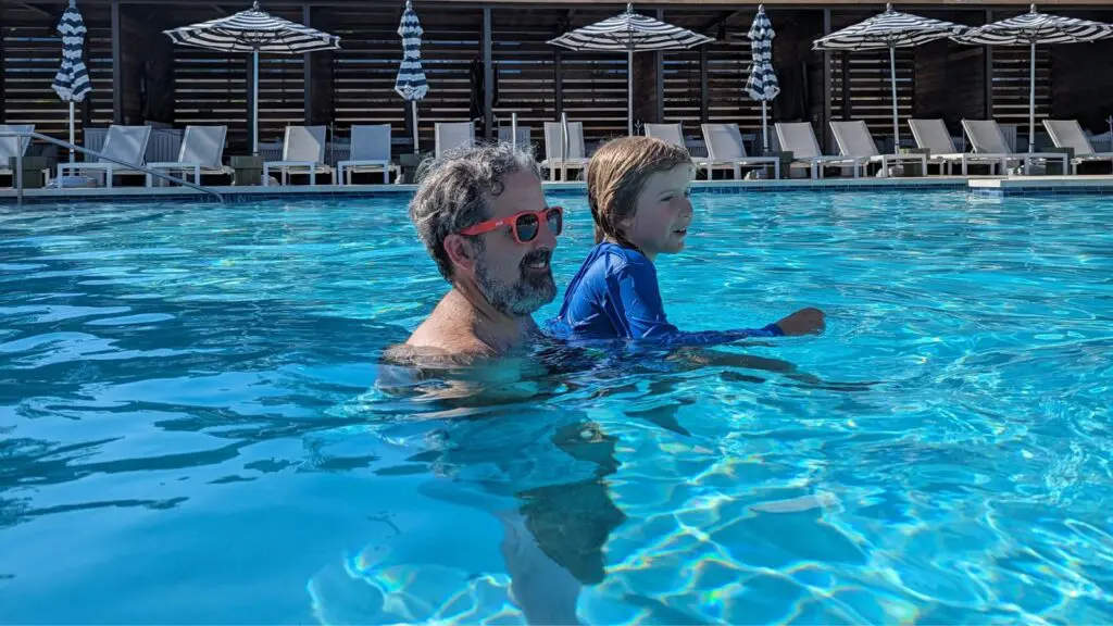 Swimming at Omni PGA Frisco Resort (Photo: Cynthia Drake)