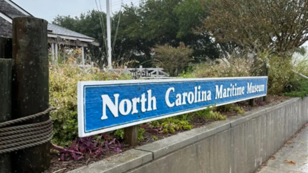 sign for the North Carolina Maritime Museum