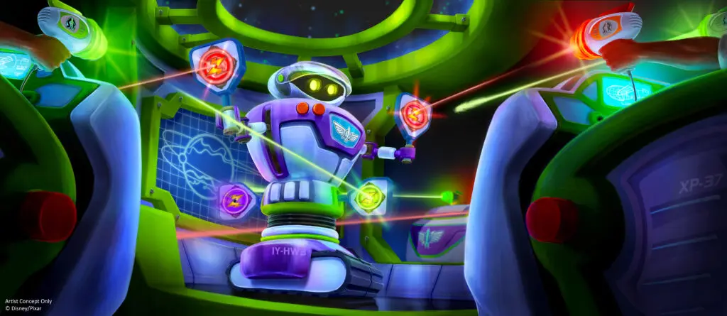Artist rendering of Buzz Lightyear Space Ranger Spin