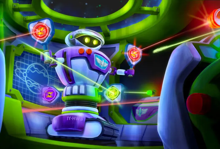 Artist rendering of Buzz Lightyear Space Ranger Spin