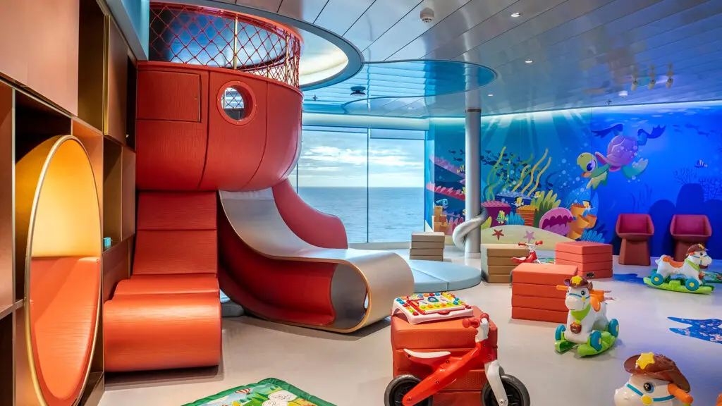 Kids room with toys, games, and a jungle gym