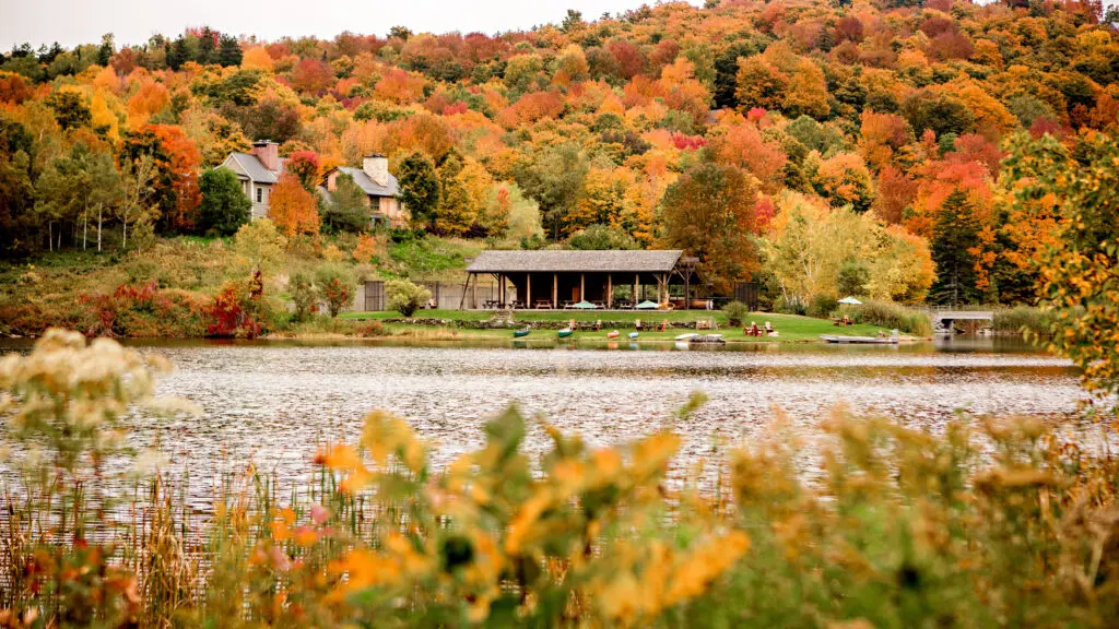 Twin Farms in Vermont is especially beautiful in the fall.