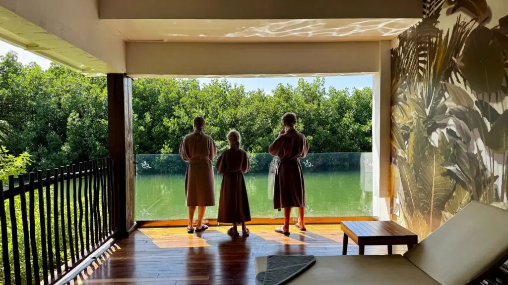 spa relaxation area at the spa at Club Med Cancun