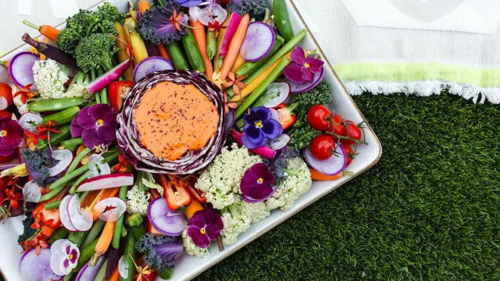 Picnic crudites by Four Seasons Los Angeles at Beverly Hills