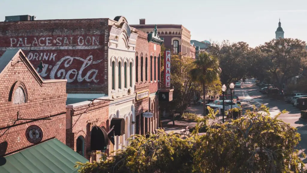 A view of downtown Fernandina Beach in the fall