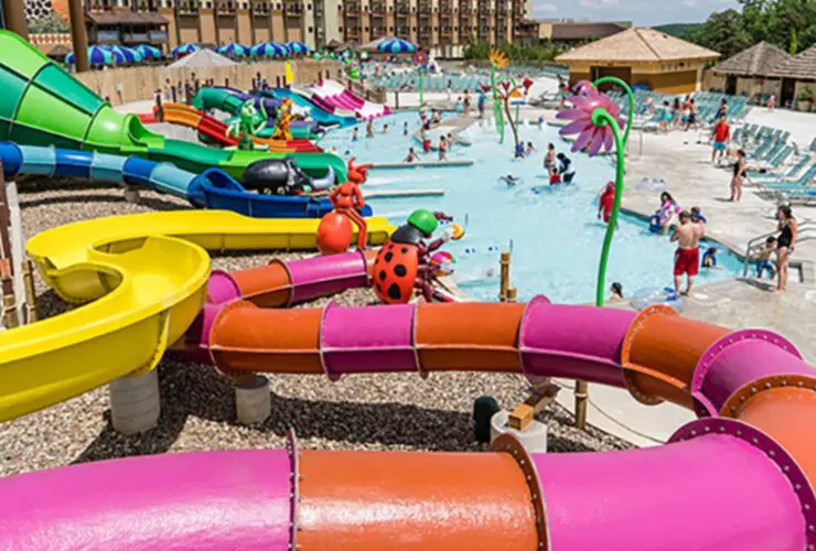 waterslides at Kalahari Resorts in the Pocono Mountains