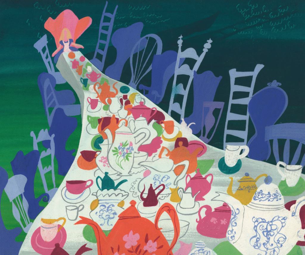 Mary Blair concept art from "Alice in Wonderland"