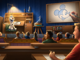 Artist rendering for Olaf Draws! at Disney's Hollywood Studios