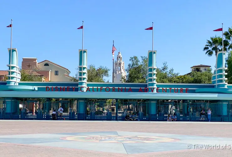 Main entrance to Disney California Adventure