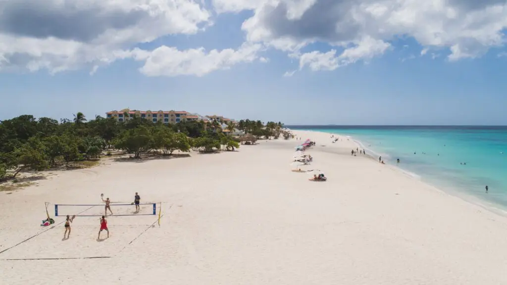 Volleyball at Eagle Beach in Aruba