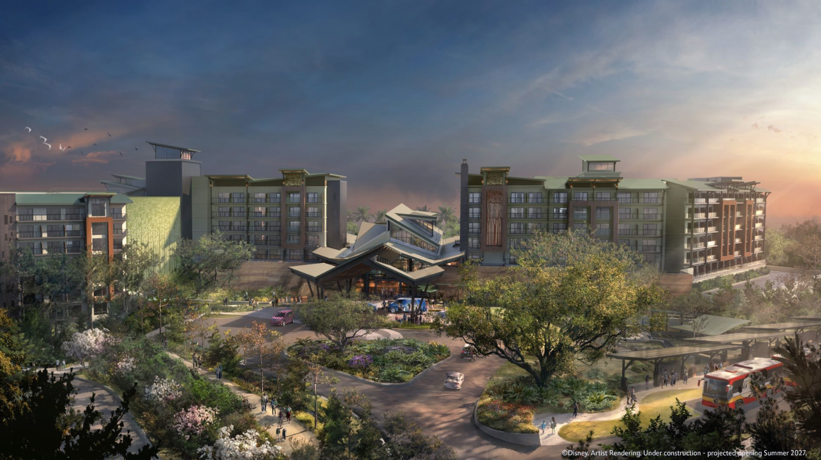 Artist rendering of Disney Lakeshore Lodge