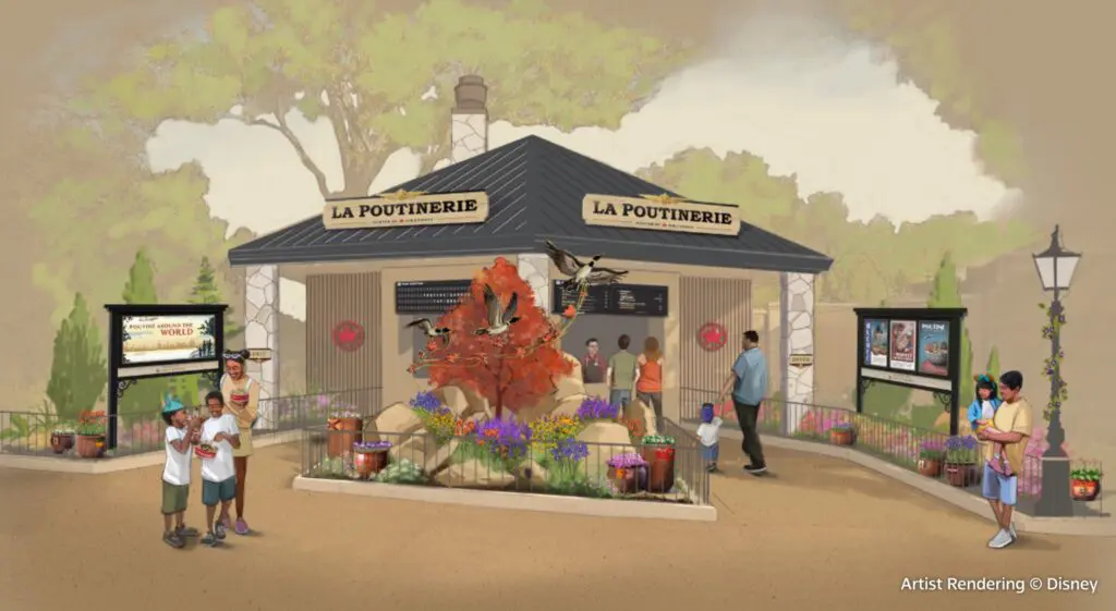 Artistic rendering for La Poutinerie coming to EPCOT