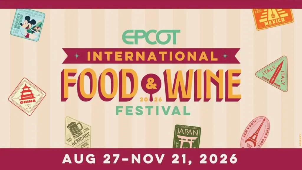 EPCOT Food and Festival banner for 2026
