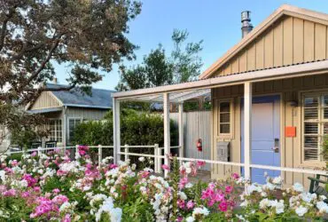 flowers and cottages at Carneros Resort & Spa in Napa, California