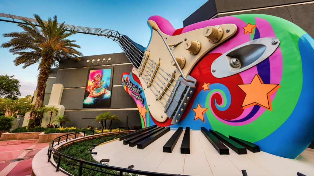 Pintu masuk ke Rock 'n' Roller Coaster yang Dibintangi Muppets di Walt Disney World