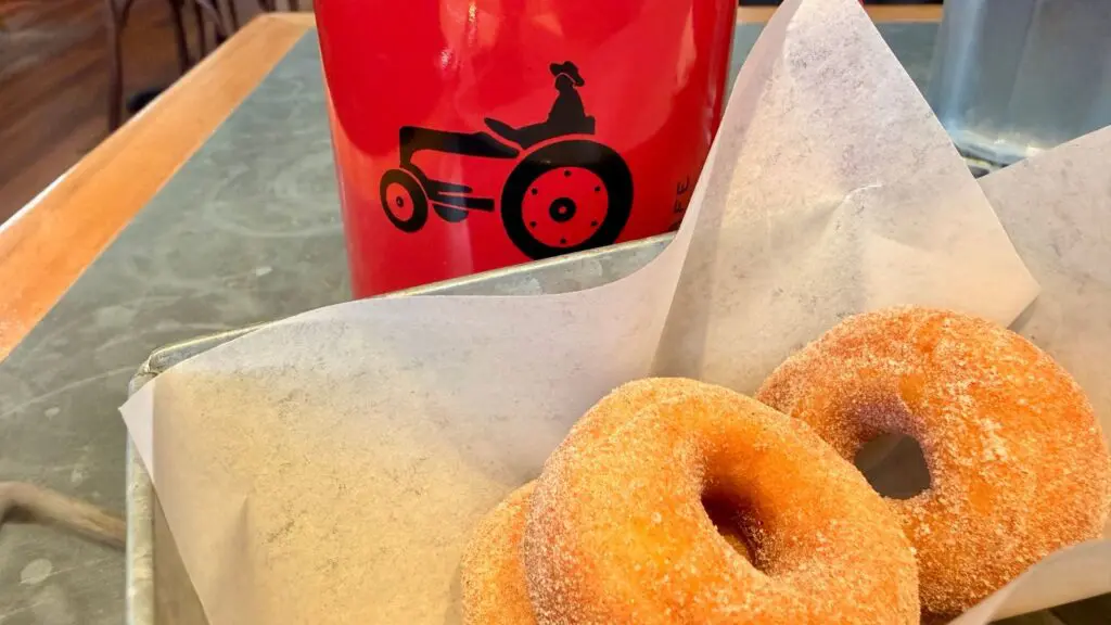 donuts and coffee at Boon Fly Cafe