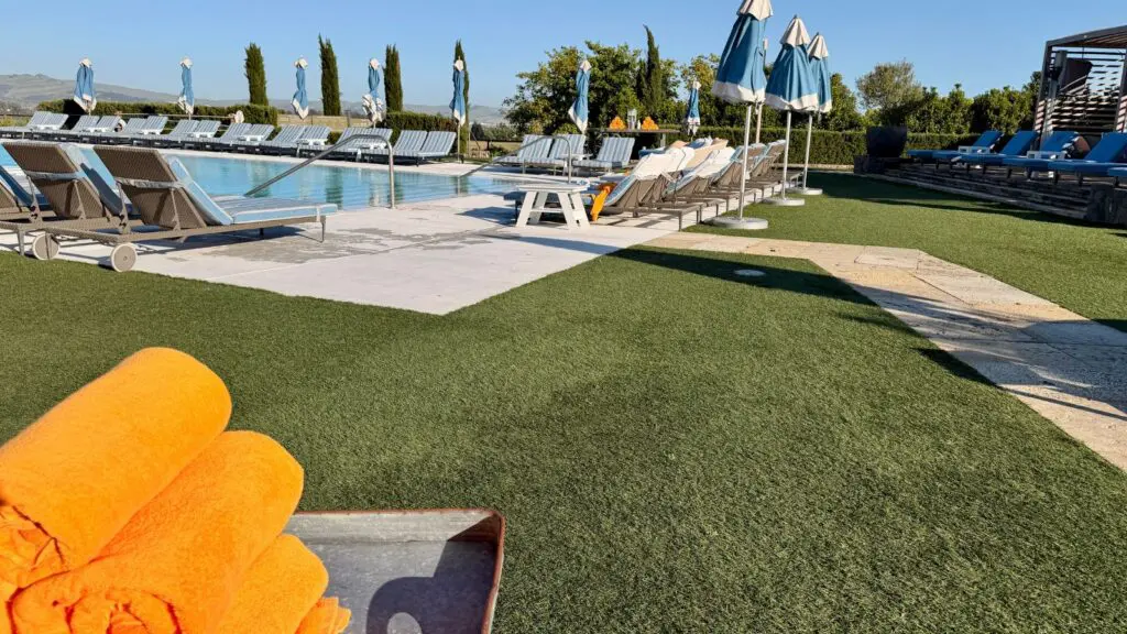 Hilltop adult pool and spa at Carneros Resort & Spa