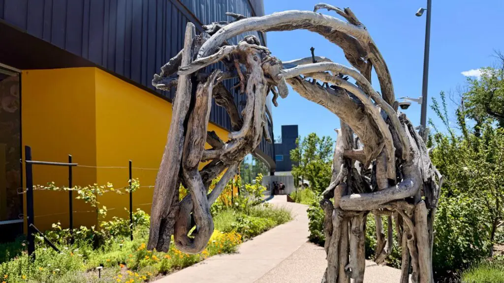 horse sculpture outside the Nevada Museum of Art in Reno