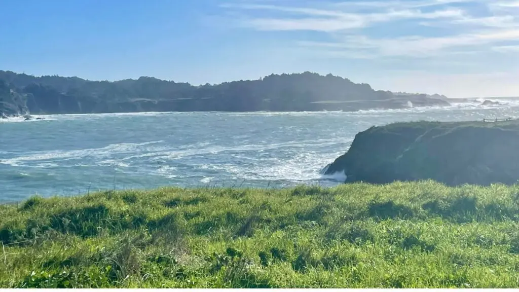 walking trail at Stanford Inn in Mendocino