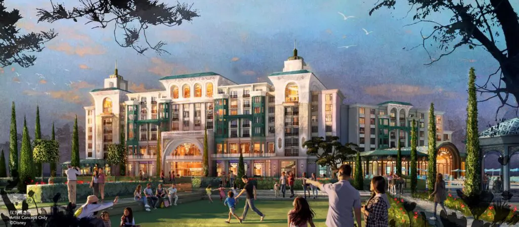 Concept art for Enchanted Star Hotel at Shanghai Disneyland
