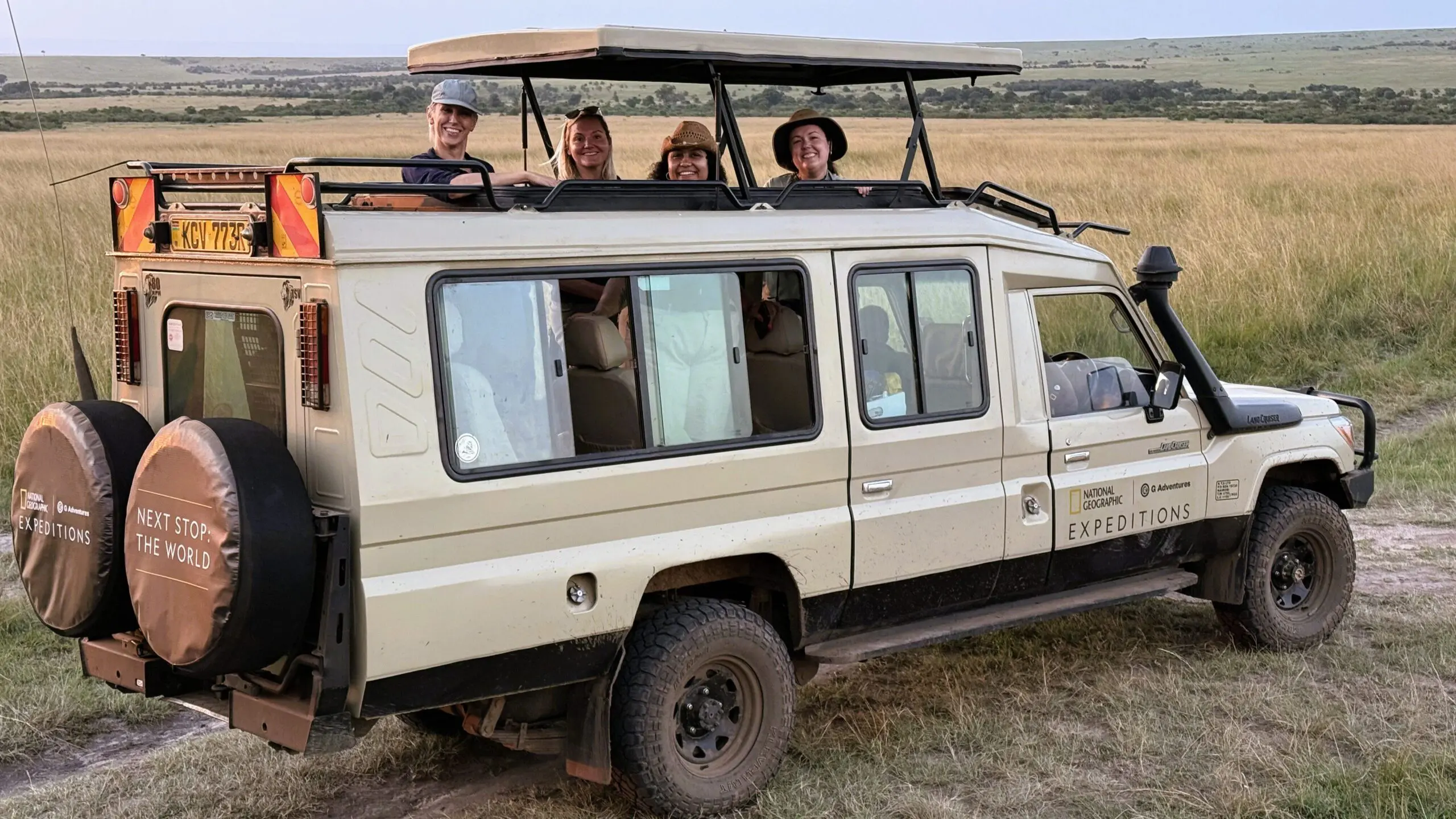 Guests in Safari Vehicle