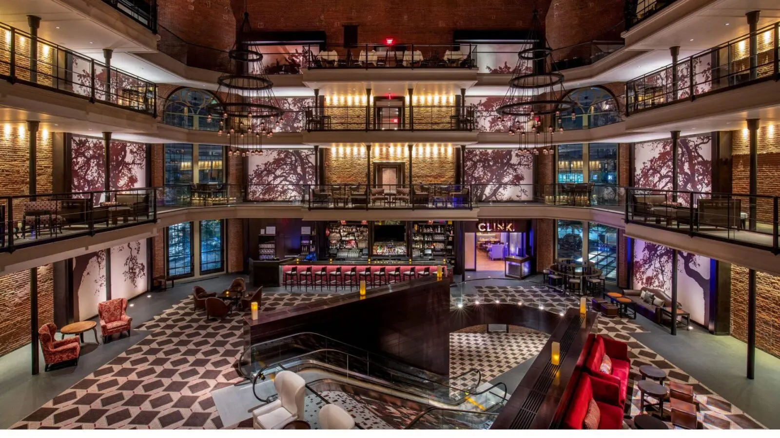 lobby of Boston's Liberty Hotel