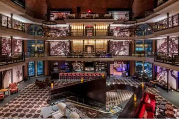 lobby of Boston's Liberty Hotel