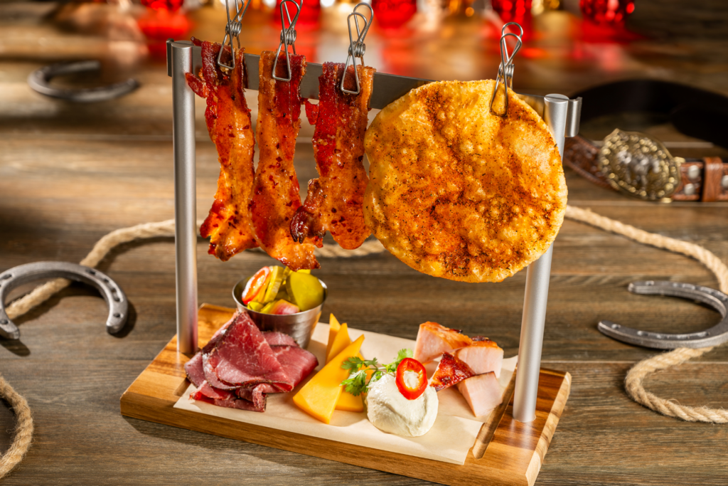 Charcuterie board at Diamond Horseshoe at Walt Disney World