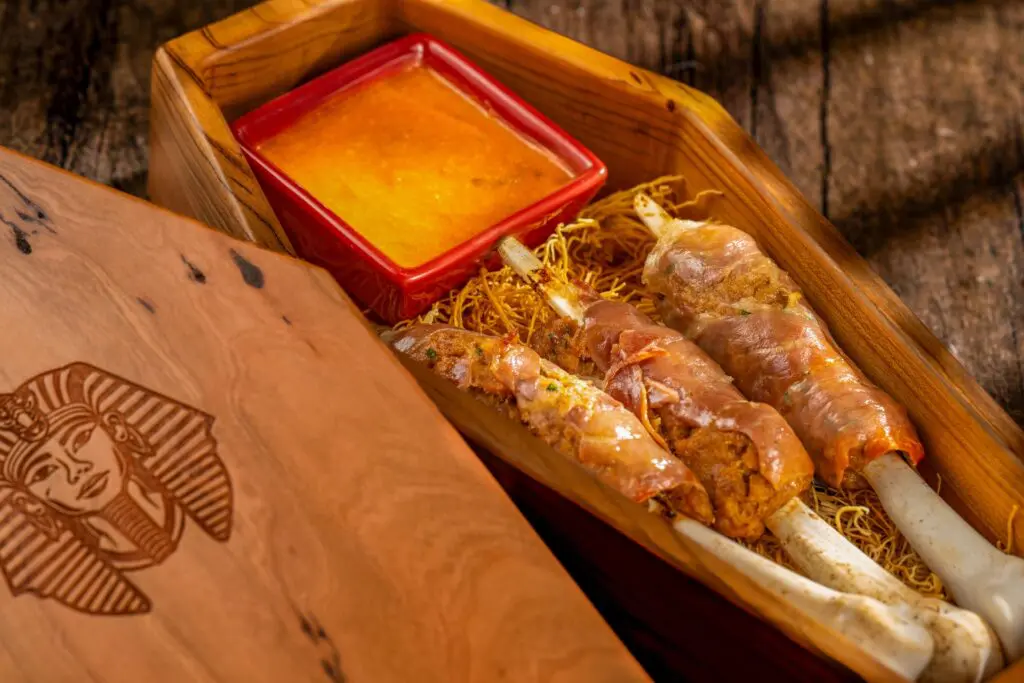 Bone Kebabs at Jock Lindsey's Halloween Hangar Bar at Disney Springs