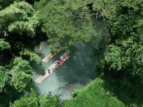 Take a romantic bamboo river raft ride on the Martha Brae (Photo: Visit Jamaica)