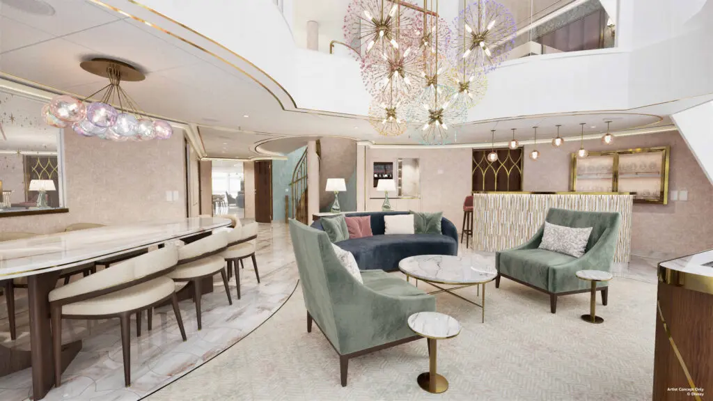 Concept rendering of Believe Tower Suite aboard the Disney Believe